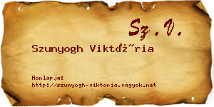 Szunyogh Viktória névjegykártya