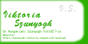 viktoria szunyogh business card